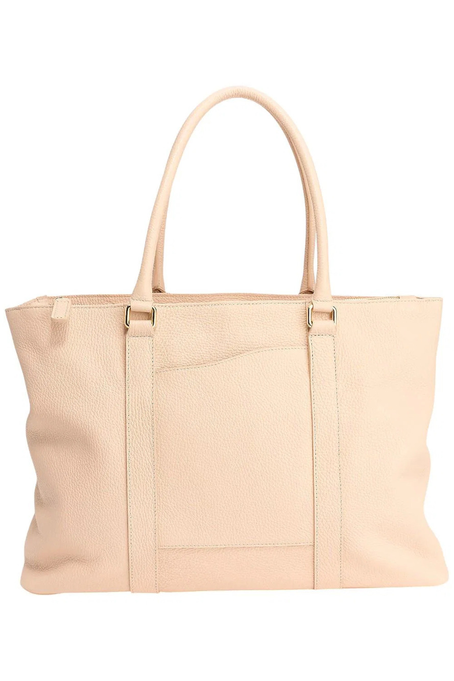 Terrida The Colorful Leather Tote Bag Nude